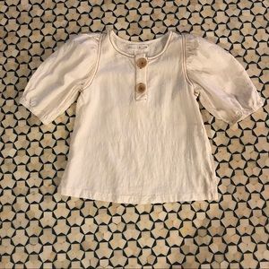 Zara Girls Puff Sleeve Top size 8